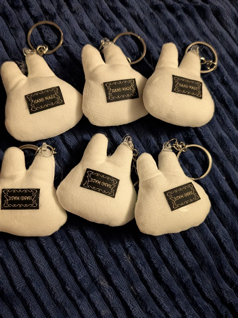 6 Plush Labubu Face Keychain Plush Toy - Multiple Colors